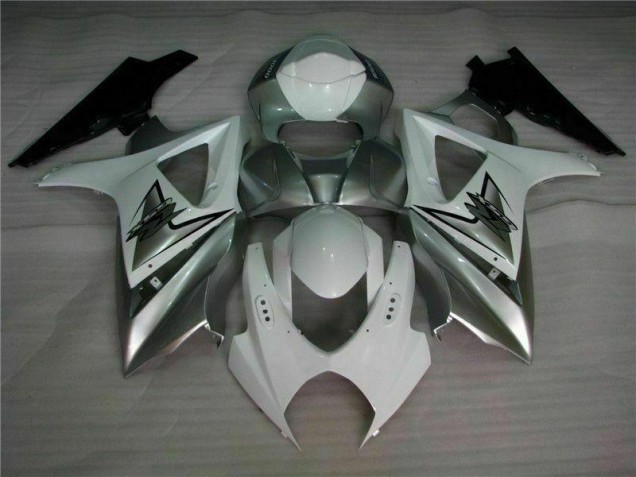 Argent Blanc 07-08 GSXR 1000 Carénage Moto