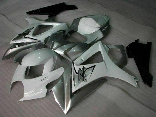 Argent Blanc 07-08 GSXR 1000 Carénage Moto