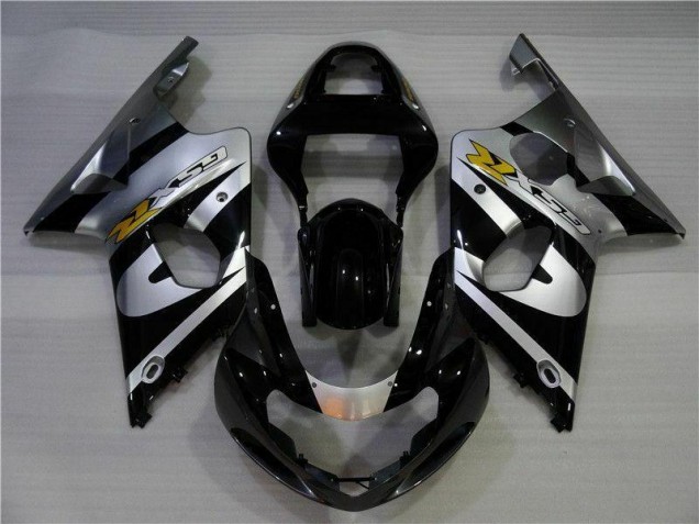 Argent Noir 00-02 GSXR 1000 Carénage Moto Argent Noir 00-02 GSXR 1000 Carénage Moto
