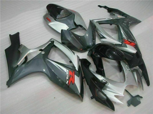 Argent Noir 06-07 GSXR 600/750 Carénage Moto Argent Noir 06-07 GSXR 600/750 Carénage Moto