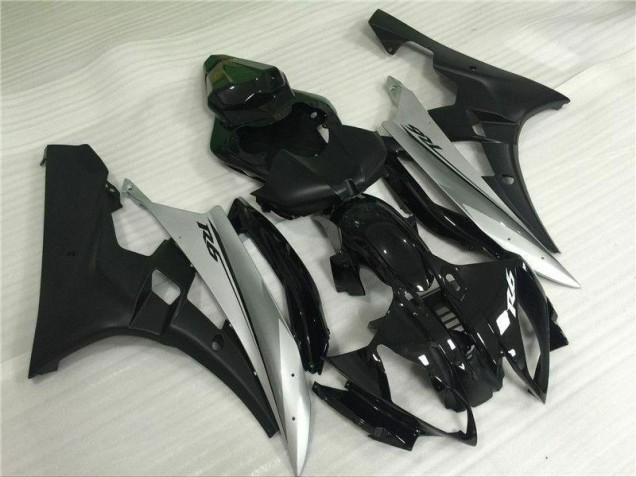 Argent Noir 06-07 YZF R6 Carénage Moto Argent Noir 06-07 YZF R6 Carénage Moto