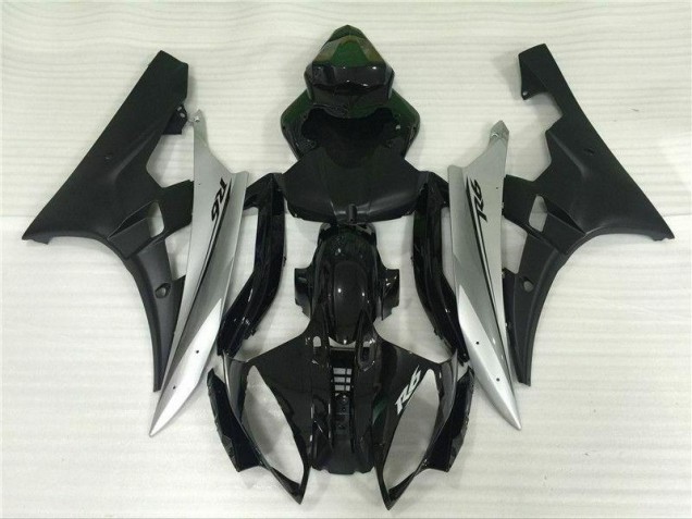 Argent Noir 06-07 YZF R6 Carénage Moto Argent Noir 06-07 YZF R6 Carénage Moto