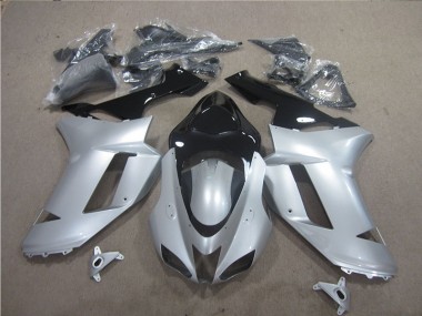 Argent Noir 07-08 ZX6R Carénage Moto