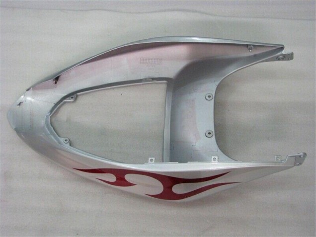 Argent Rouge Flamme 05-06 ZX6R Carénage Moto Argent Rouge Flamme 05-06 ZX6R Carénage Moto