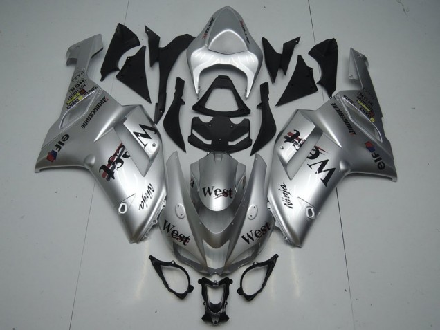 Argent West 07-08 ZX6R Carénage Moto Argent West 07-08 ZX6R Carénage Moto