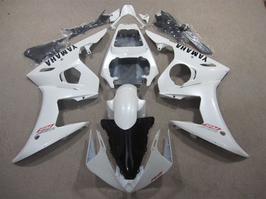 Blanc 03-05 YZF R6 Carénages Moto