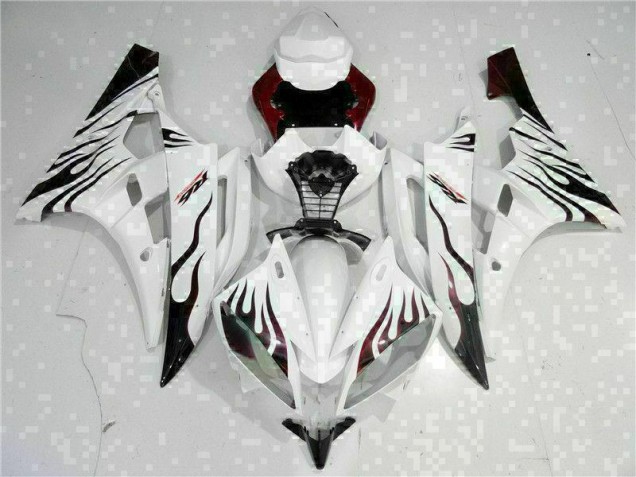 Blanc 06-07 YZF R6 Carénages Moto