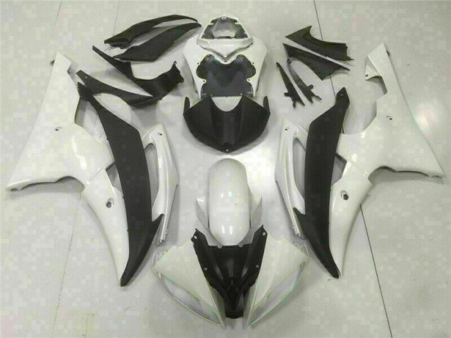 Blanc 08-16 YZF R6 Carénage Moto Blanc 08-16 YZF R6 Carénage Moto