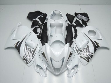 Blanc 08-19 GSXR 1300 Hayabusa Carénage Moto