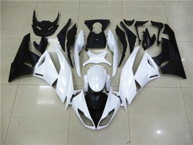 Blanc 09-12 ZX6R Carénage Moto Blanc 09-12 ZX6R Carénage Moto