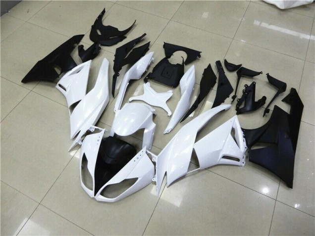 Blanc 09-12 ZX6R Carénage Moto Blanc 09-12 ZX6R Carénage Moto