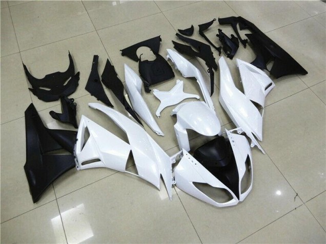 Blanc 09-12 ZX6R Carénage Moto Blanc 09-12 ZX6R Carénage Moto