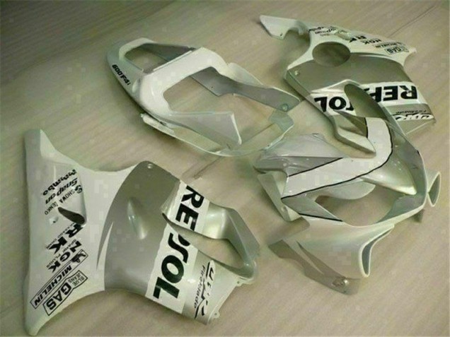 Blanc Argent 01-03 CBR600 F4i Carénage Moto