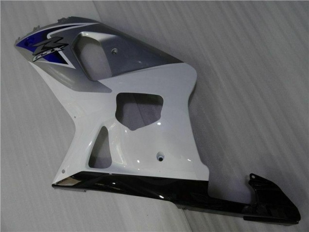 Blanc Argent 01-03 GSXR 600/750 Carénage Moto Blanc Argent 01-03 GSXR 600/750 Carénage Moto