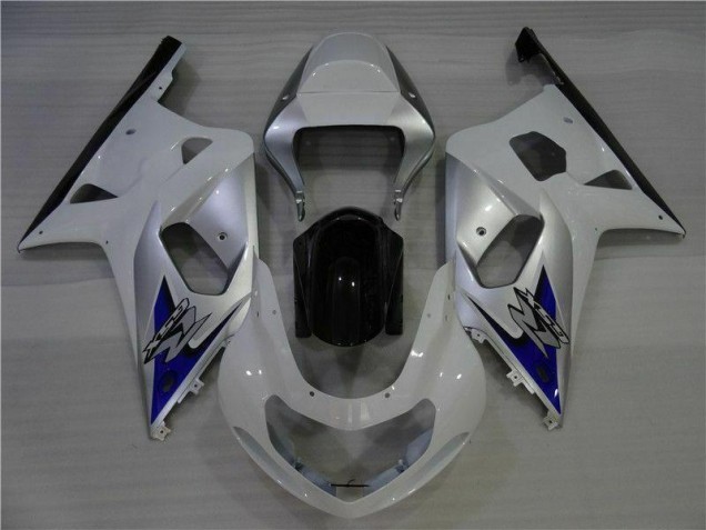 Blanc Argent 01-03 GSXR 600/750 Carénage Moto Blanc Argent 01-03 GSXR 600/750 Carénage Moto