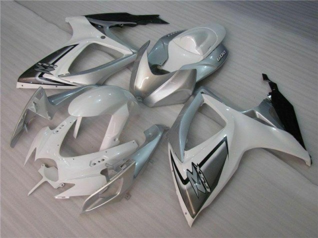 Blanc Argent 06-07 GSXR 600/750 Carénages Moto Blanc Argent 06-07 GSXR 600/750 Carénages Moto