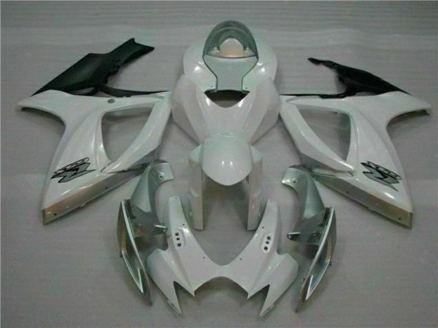 Blanc Argent 06-07 GSXR 600/750 Carrosserie Moto Blanc Argent 06-07 GSXR 600/750 Carrosserie Moto