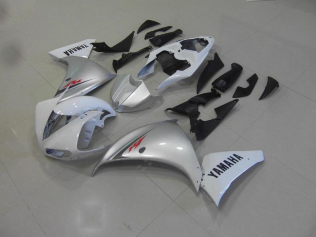 Blanc Argent 09-11 YZF R1 Carénage Moto Blanc Argent 09-11 YZF R1 Carénage Moto