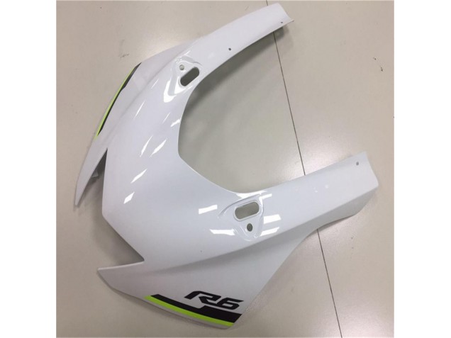 Blanc Argent 17-21 YZF R6 Carénage Moto Blanc Argent 17-21 YZF R6 Carénage Moto