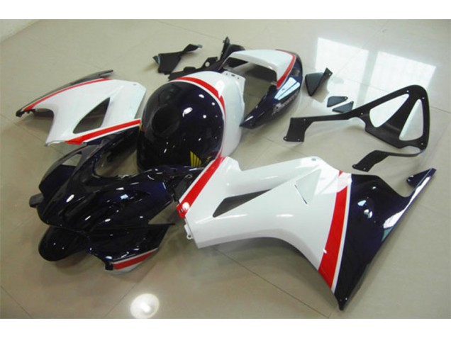 Blanc Bleu 02-13 VFR800 Carénage Moto
