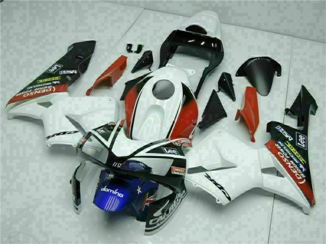 Blanc Bleu 03-04 CBR600RR Carénage Moto Blanc Bleu 03-04 CBR600RR Carénage Moto