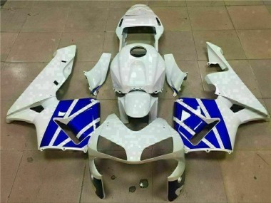 Blanc Bleu 03-04 CBR600RR Carénages Moto