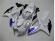 Blanc Bleu 06-07 GSXR 600/750 Carénages Moto Blanc Bleu 06-07 GSXR 600/750 Carénages Moto
