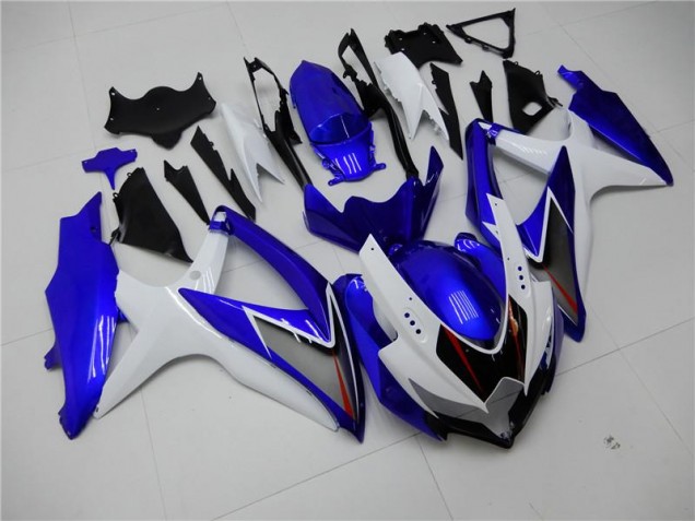 Blanc Bleu 08-10 GSXR 600/750 Carénage Moto Blanc Bleu 08-10 GSXR 600/750 Carénage Moto