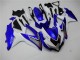 Blanc Bleu 08-10 GSXR 600/750 Carénage Moto Blanc Bleu 08-10 GSXR 600/750 Carénage Moto
