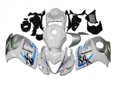 Blanc Bleu 08-19 GSXR 1300 Hayabusa Carénage Moto