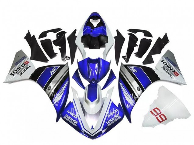 Blanc Bleu Argent 09-11 YZF R1 Carénage Moto
