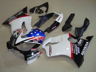 Blanc Bleu DENSO HRC Carrera 04-07 CBR600 F4i Carénage Moto