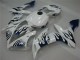Blanc Bleu Flamme 04-06 YZF R1 Carénage Moto Blanc Bleu Flamme 04-06 YZF R1 Carénage Moto