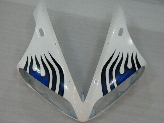 Blanc Bleu Flamme 04-06 YZF R1 Carénage Moto Blanc Bleu Flamme 04-06 YZF R1 Carénage Moto