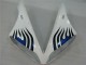 Blanc Bleu Flamme 04-06 YZF R1 Carénage Moto Blanc Bleu Flamme 04-06 YZF R1 Carénage Moto