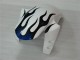 Blanc Bleu Flamme 04-06 YZF R1 Carénage Moto Blanc Bleu Flamme 04-06 YZF R1 Carénage Moto