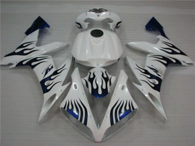 Blanc Bleu Flamme 04-06 YZF R1 Carénage Moto