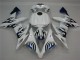 Blanc Bleu Flamme 04-06 YZF R1 Carénage Moto Blanc Bleu Flamme 04-06 YZF R1 Carénage Moto