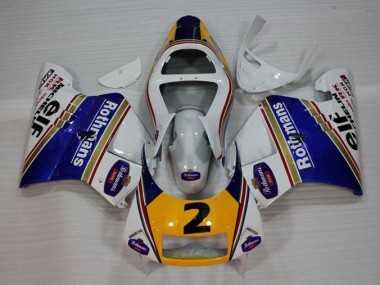Blanc Bleu Jaune 94-96 NSR250 MC28 P4 Carénage Moto
