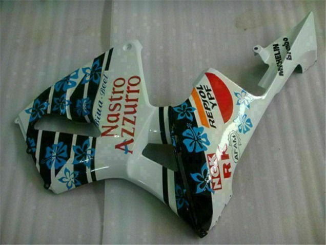Blanc Bleu Nastro Azzurro 46 05-06 CBR600RR Carénages Moto Blanc Bleu Nastro Azzurro 46 05-06 CBR600RR Carénages Moto