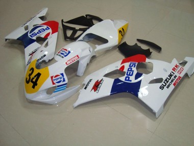 Blanc Bleu Pepsi 34 04-05 GSXR 750 Carénage Moto