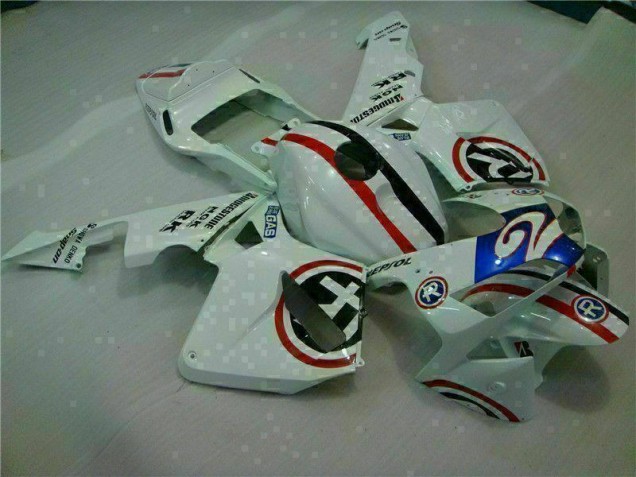 Blanc Bleu R 2 03-04 CBR600RR Carénage Moto Blanc Bleu R 2 03-04 CBR600RR Carénage Moto