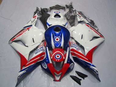 Blanc Bleu Rouge 09-12 CBR600RR Carénages Moto