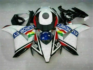 Blanc Bleu Rouge Eurobet Lee 08-11 CBR1000RR Carénage Moto