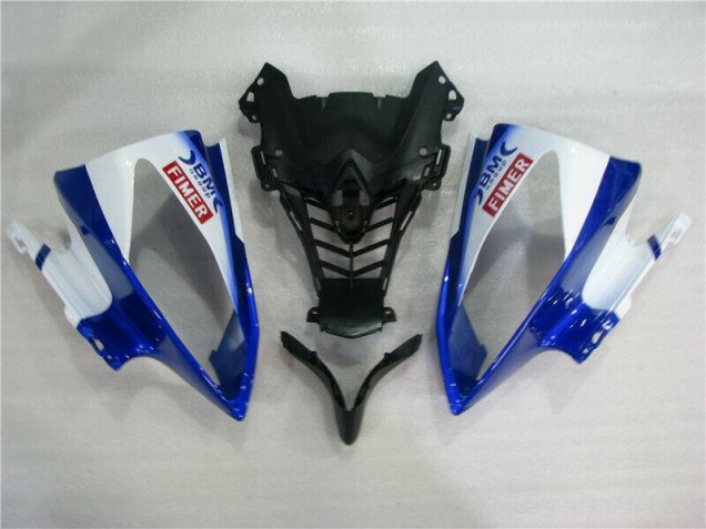 Blanc Bleu Sterilgarda Volvo 08-16 YZF R6 Carénage Moto Blanc Bleu Sterilgarda Volvo 08-16 YZF R6 Carénage Moto