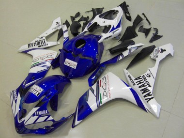 Blanc Bleu Tri Colour 07-08 YZF R1 Carénage Moto