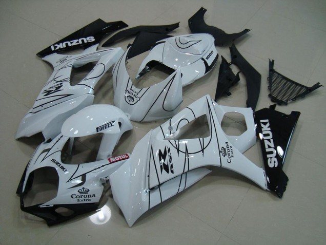 Blanc Corona 07-08 GSXR 1000 Carénage Moto Blanc Corona 07-08 GSXR 1000 Carénage Moto