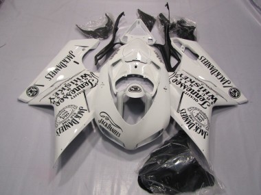 Blanc Jack Daniels 07-14 Ducati 1098 Carénage Moto
