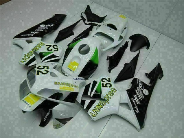 Blanc Jaune Vert 52 05-06 CBR600RR Carénage Moto