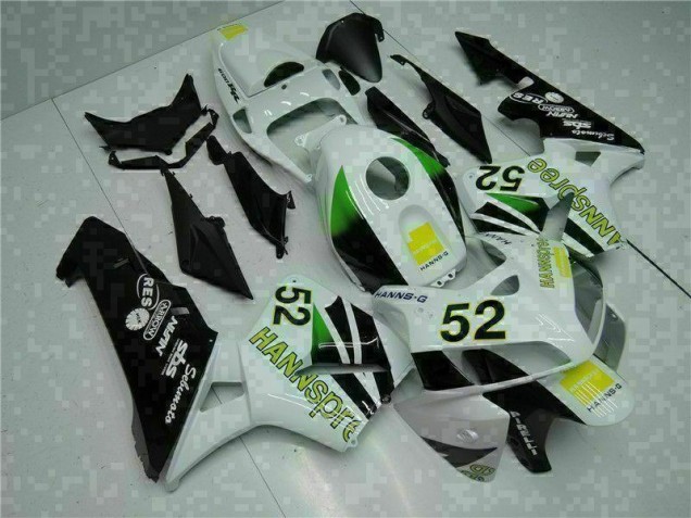 Blanc Jaune Vert 52 05-06 CBR600RR Carénage Moto